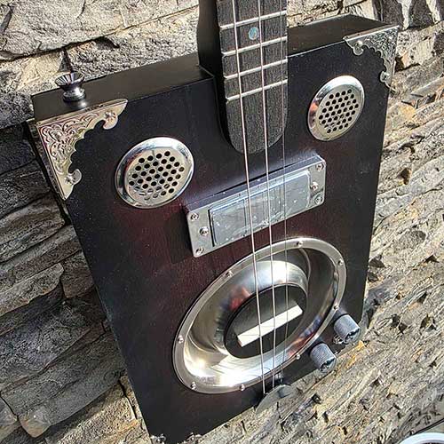 "Black Mamba" Pro Cigar Box Guitar