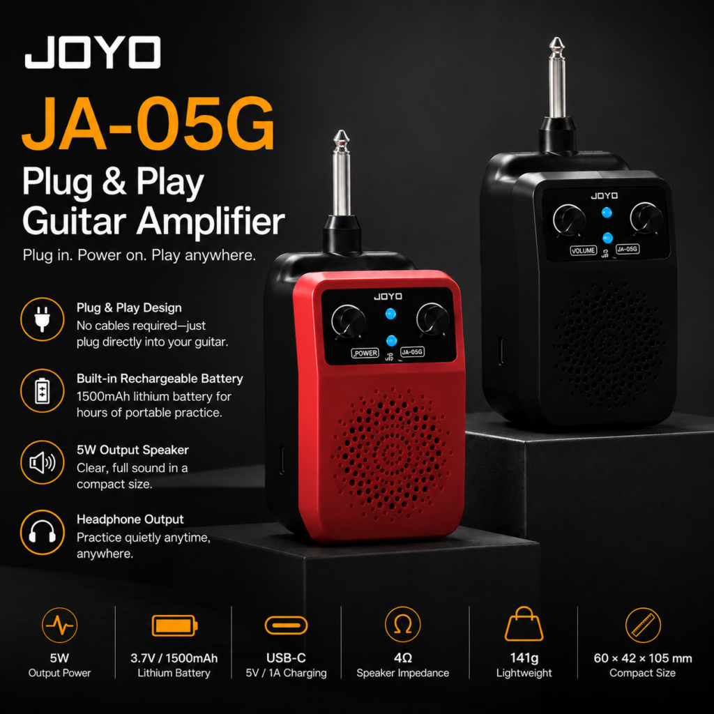 JOYO JA-05G Plug & Play Rechargeable Guitar Amplifier